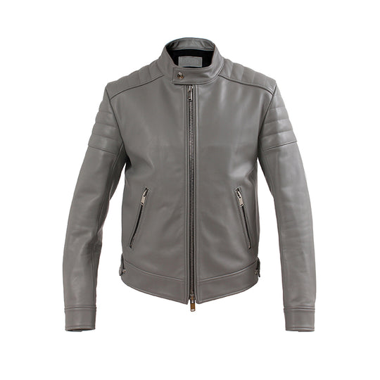 F2 シングルライダース カウレザー グレー