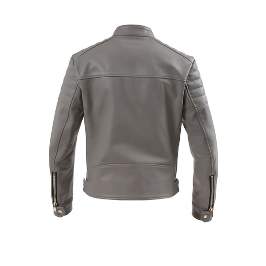 F2 シングルライダース カウレザー グレー