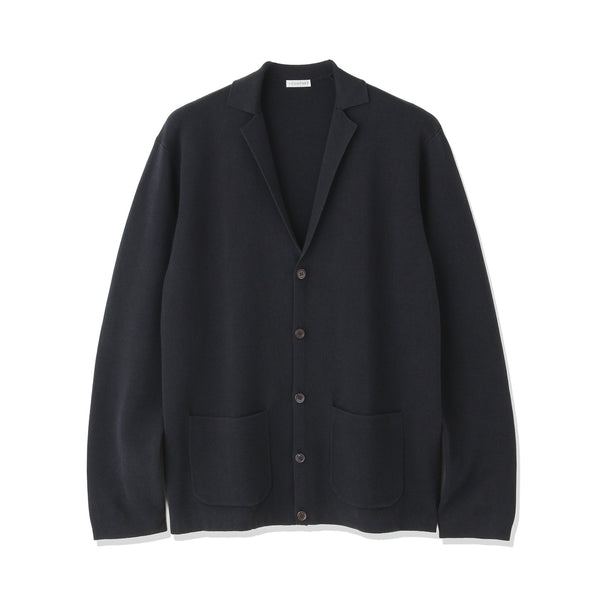 LARDINI コットンナイロン　カーディガンジャケット　NAVY Mサイズ LARDINI コットンナイロン カーディガンジャケット NAVY Mサイズ