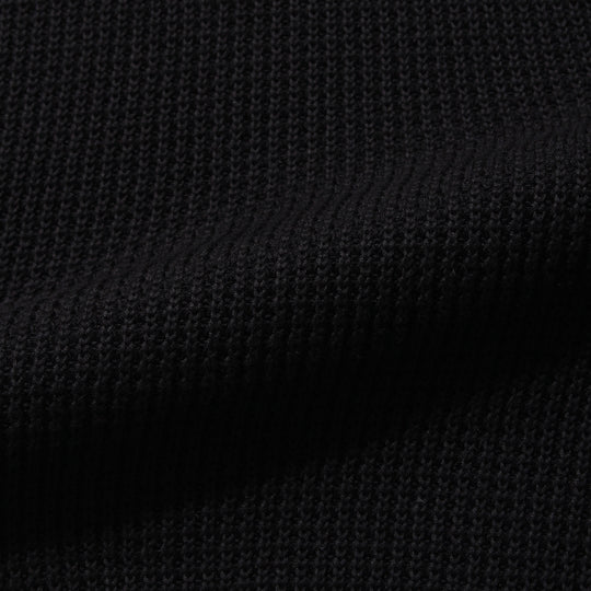 SUVIN PLATINUM ミドルゲージ タートルネックニット ブラック