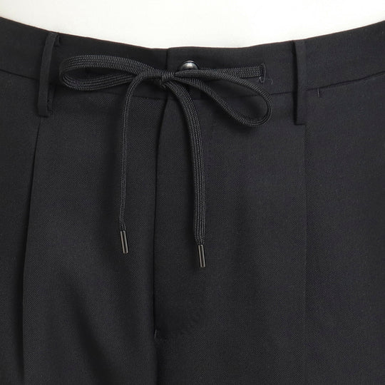 Twill Easy Trousers 【TECHWOOL®】ウォッシャブルツイル ブラック