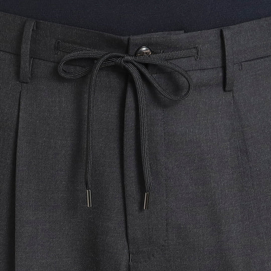 Twill Easy Trousers 【TECHWOOL®】ウォッシャブルツイル チャコール