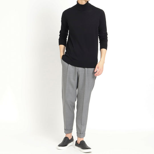 Twill Easy Trousers 【TECHWOOL®】ウォッシャブルツイル ライトグレー