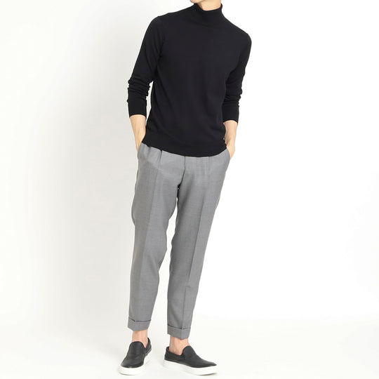 Twill Easy Trousers 【TECHWOOL®】ウォッシャブルツイル ライトグレー