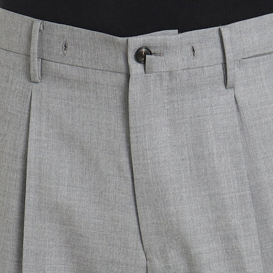 Twill Easy Trousers 【TECHWOOL®】ウォッシャブルツイル ライトグレー