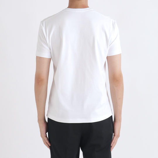 【リニューアルモデル】SUVIN PLATINUM テーラードVネックTシャツ ホワイト