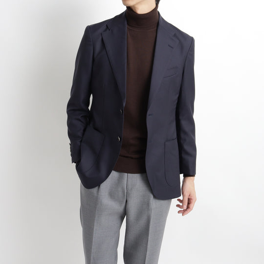 Twill Tailored Jacket 【TECHWOOL®】ウォッシャブルツイル ネイビー