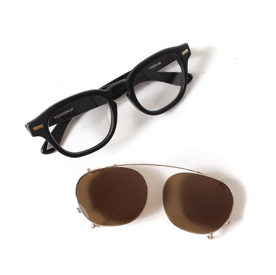 THUNDERCAT CLIP ON 18K GOLD MATTE BLACK × BROWN SMOKE