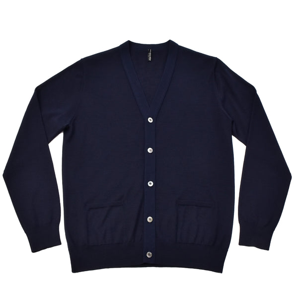 NICENESS FARLOWE カーディガン ネイビー ottimo Vネックカーディガン ネイビー – MINIMAL WARDROBE（ミニマル