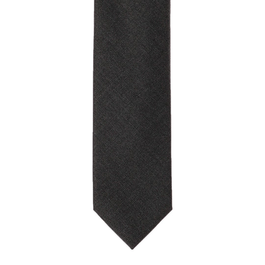 Loro Piana Fabric Super150's Wool ウールタイ5.5cm カラー:メランジチャコールグレー