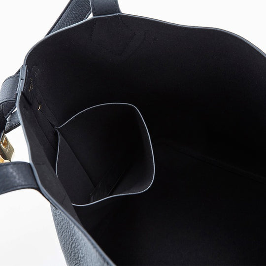 スクエアボトムトート ブラック