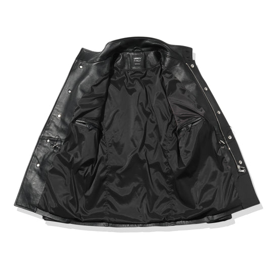 【干場別注】H M65 アッカ フィールド ジャケット ナッパレザー 0.9mm厚 ブラック