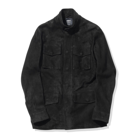 【干場別注】H M65 アッカ フィールド ジャケット スエード ゴート ブラックスエード