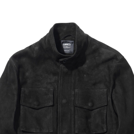 【干場別注】H M65 アッカ フィールド ジャケット スエード ゴート ブラックスエード