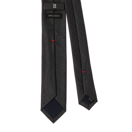 Loro Piana Fabric Super150's Wool ウールタイ5.5cm カラー:メランジチャコールグレー