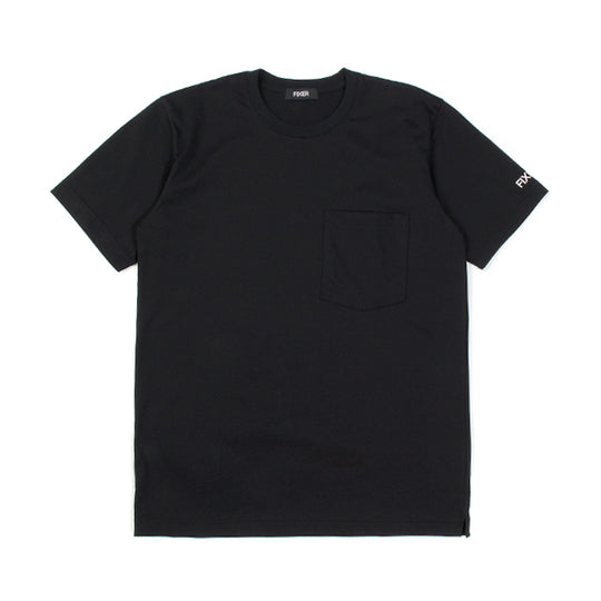 2 プリントクルーネックTシャツ ブラック