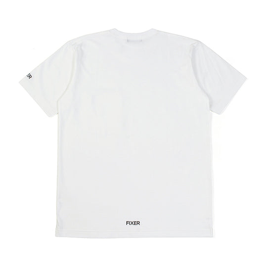 2 プリントクルーネックTシャツ ホワイト