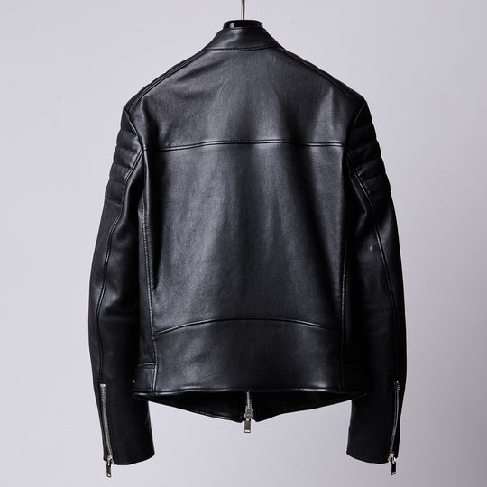 【1PIU1UGUALE3 × FIXER】  ストレッチレザーシングルライダース