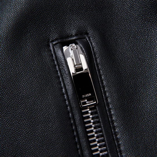 【1PIU1UGUALE3 × FIXER】  ストレッチレザーシングルライダース