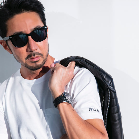 2 プリントクルーネックTシャツ ホワイト