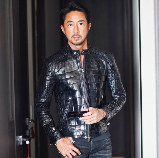 F2 シングルライダース クロコダイルレザー