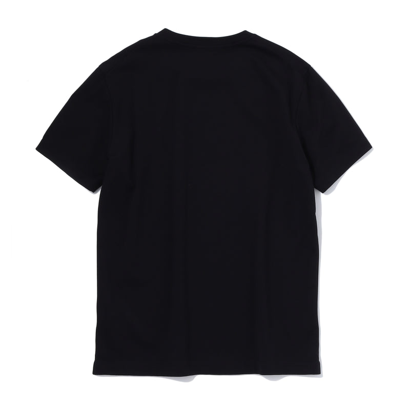 【干場着用モデル】<br>SUVIN PLATINUM<br>テーラードTシャツ（襟：共布） <br>ブラック