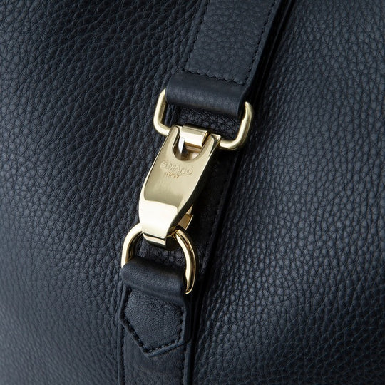 スクエアボトムトート ブラック