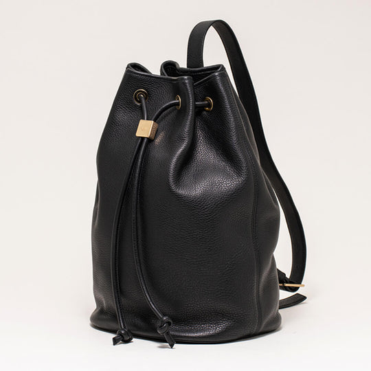 ドローストリングバッグ ラージ ブラック