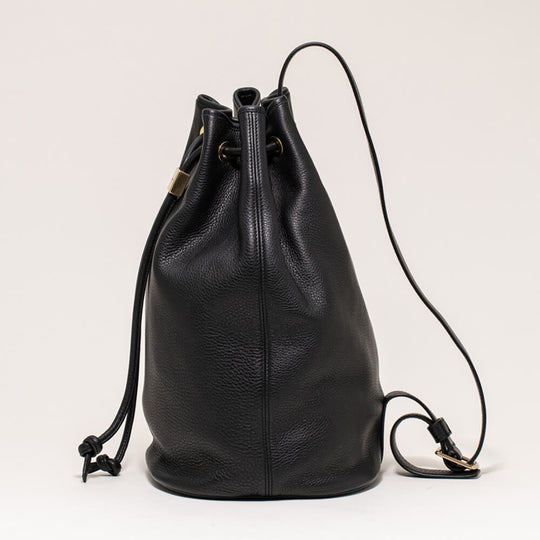 ドローストリングバッグ ラージ ブラック