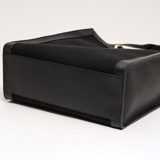 キャンバスバーティカルトート ブラック