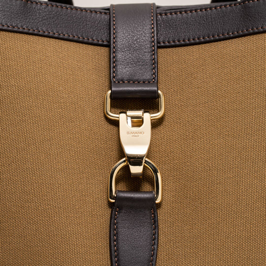 キャンバスバーティカルトート ブラック