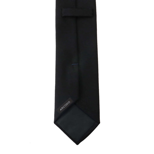 Loro Piana Fabric Super150's Wool 定番 ウールタイ カラー:ブラック