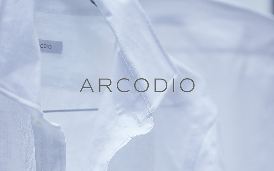 2枚セット ARCODIO ジャージーシャツ 39 アルコディオ 白\u0026サックス