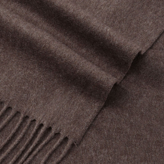 100%シルクストール ブラウン TESSITURA DI NOVARA製(Ermenegildo Zegnaグループ)