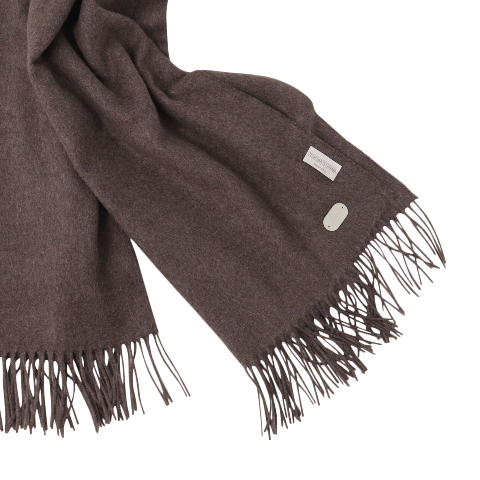 【れお未使用】『Ermenegildo Zegna 』シルクストール 100%シルクストール ブラウン TESSITURA DI NOVARA製(Ermenegildo