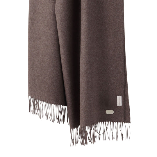 100%シルクストール ブラウン TESSITURA DI NOVARA製(Ermenegildo Zegnaグループ)