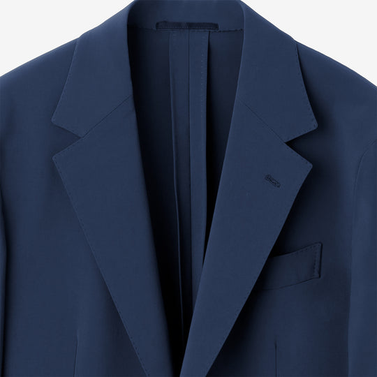 【K-3B EXECUTIVE】009_X（布帛） RICH NYLON JAPAN MADEテーラードジャケット ネイビー