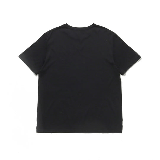 ウォッシャブルシルク クルーネックTシャツ ブラック