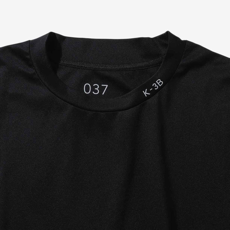 スムースコットンTシャツ ブラック 037_W