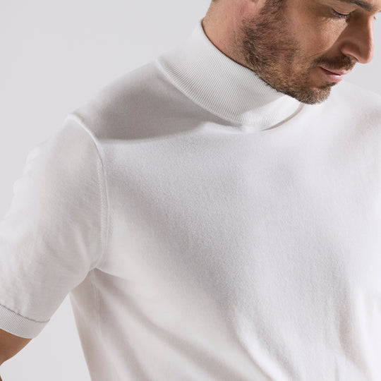 terroir モックネックプルオーバー ホワイト