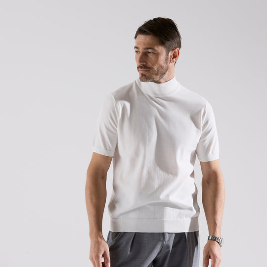 terroir モックネックプルオーバー ホワイト