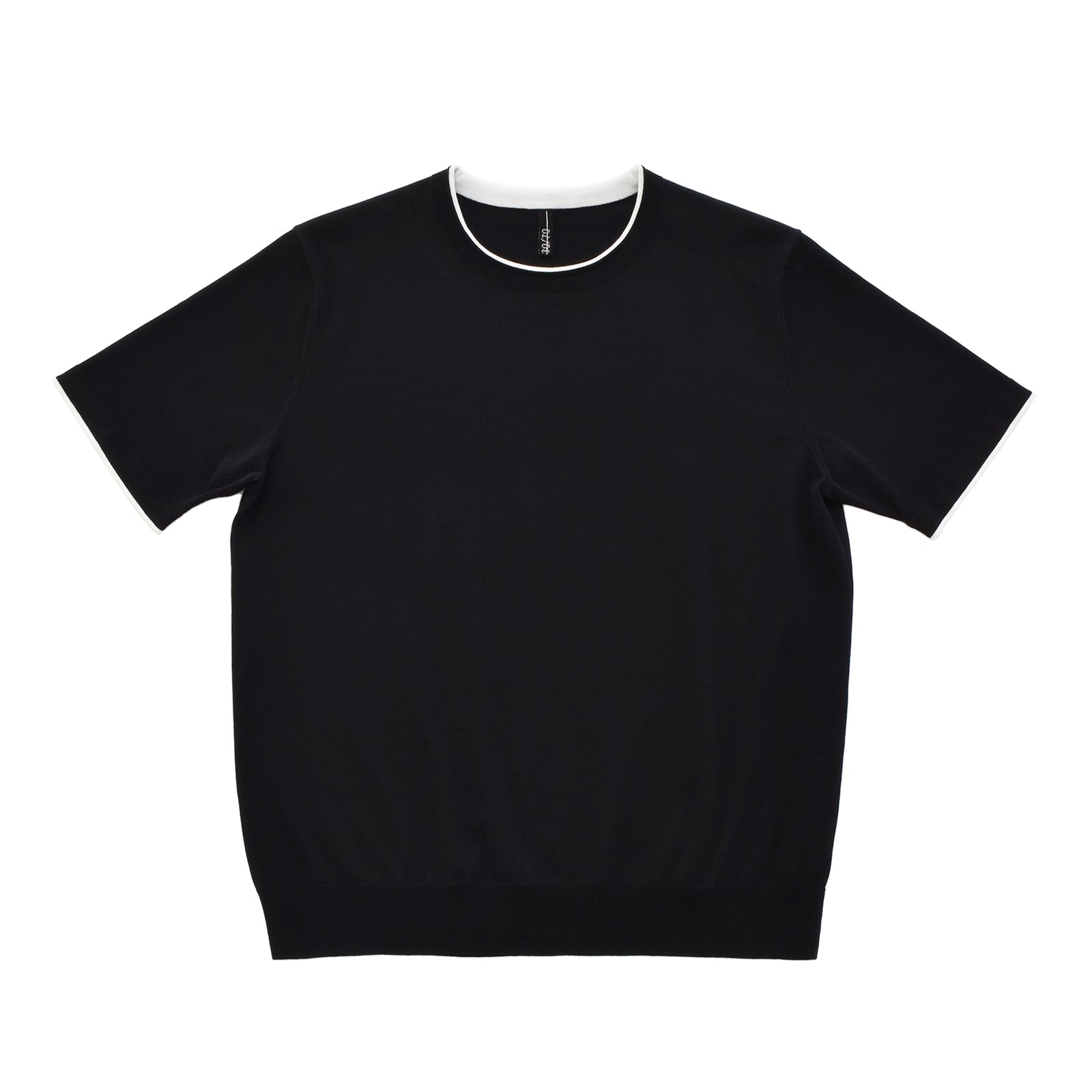 terroir : バイカラーショートスリーブプルオーバー ブラック 46 terroir バイカラープルオーバー ブラック – MINIMAL WARDROBE