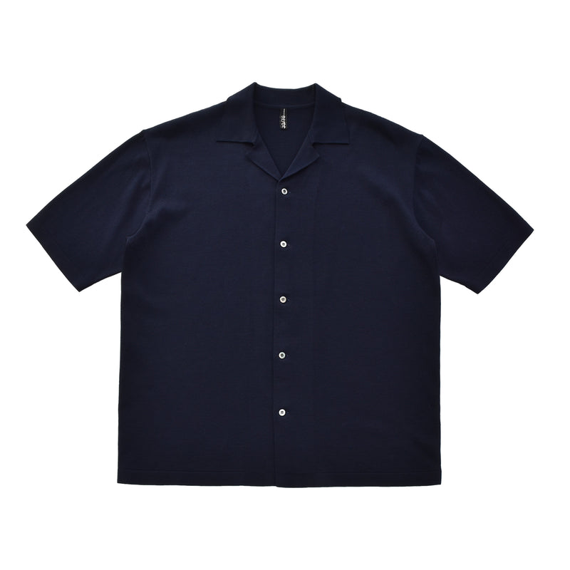 terroir リラクシングオープンカラーシャツ ネイビー – MINIMAL WARDROBE
