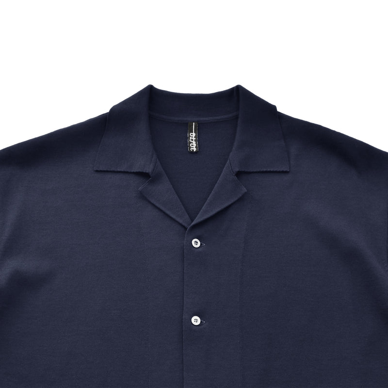 kolor シャツ ネイビー terroir リラクシングオープンカラーシャツ ネイビー – MINIMAL WARDROBE