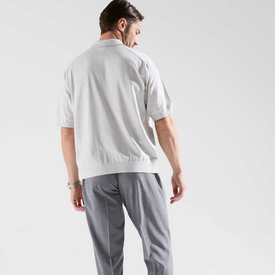 forma リラクシングニットポロ ミストグレー