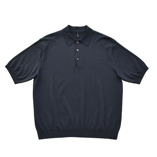 美品 30/70 トレンタセッタンタ ポロシャツ サマーニット 綿 黒 46 M 30/70 – MINIMAL WARDROBE