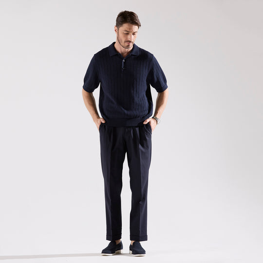 【期間限定 受注生産】tradi リネアポロ ネイビー