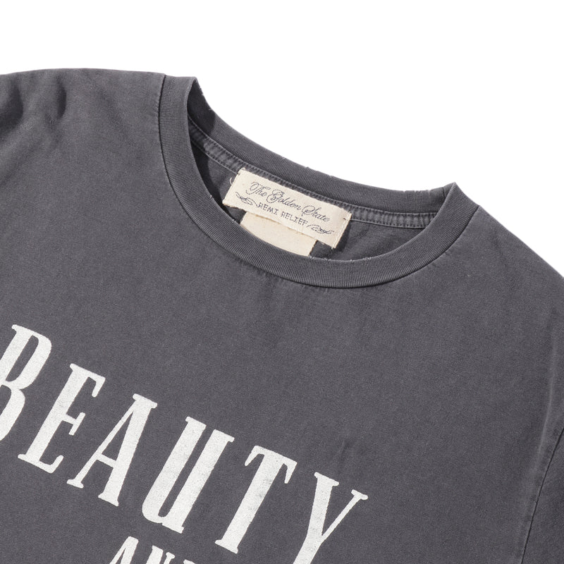 24SS SP加工T(BEAUTY AND THE FATHER) ブラック