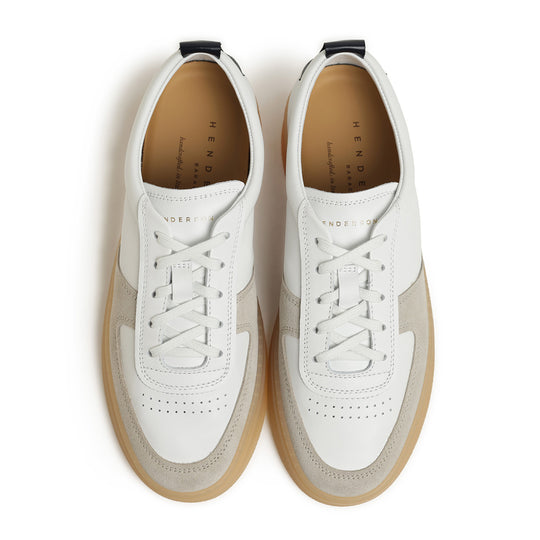 ジャーマントレーナー スニーカー BIANCO/BLU(ホワイト/ネイビー)