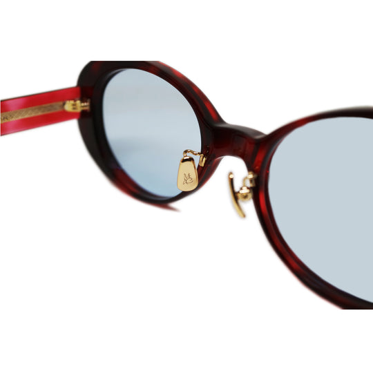 GEFFEN サングラス RED CLEAR DEMI / LIGHT BLUE LENS